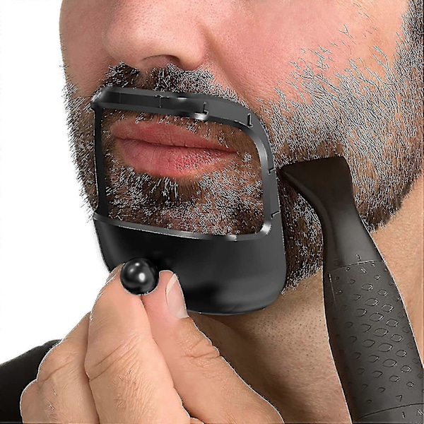 Skægformer Goatee Overlægsbart Trimmer Værktøj Med 5 Forskellige Størrelser Skægformnings Styling Skabelon Til Mænd