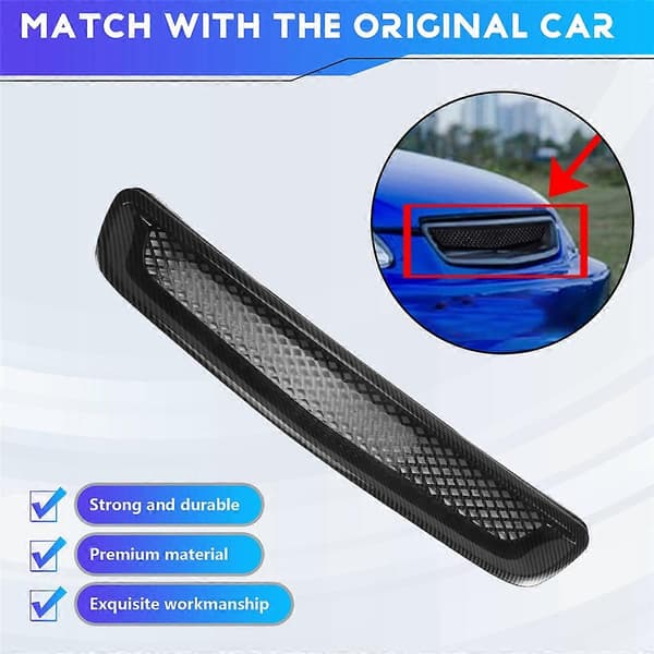 Bil Kulfiber Mesh ABS Front Hjelm Grill til 96-98 /EK JDM