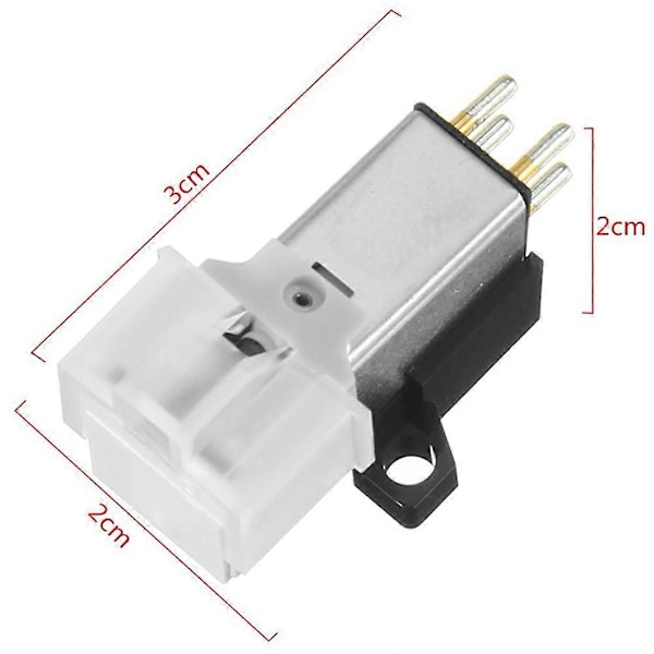 3 kpl AT3600L Magneettinen äänirasia neula LP Vinyylilevysoitin Neula Levysoittimille