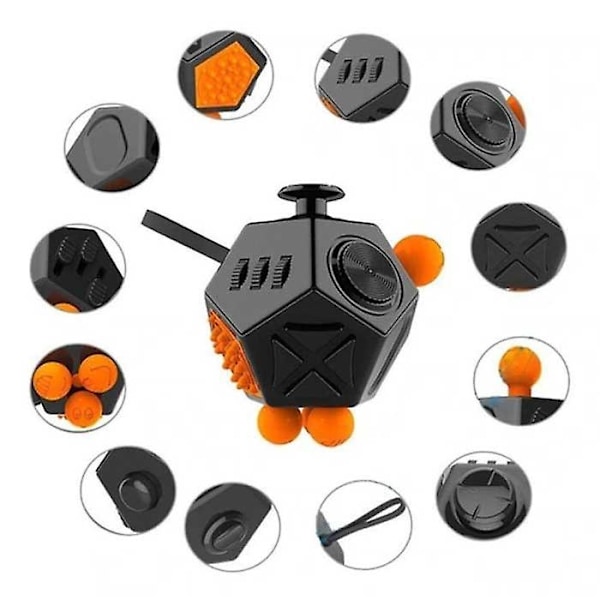 Stuff Certified® Fidget Cube 6 Sidor - Fidget Anti Stress Leksak Trä