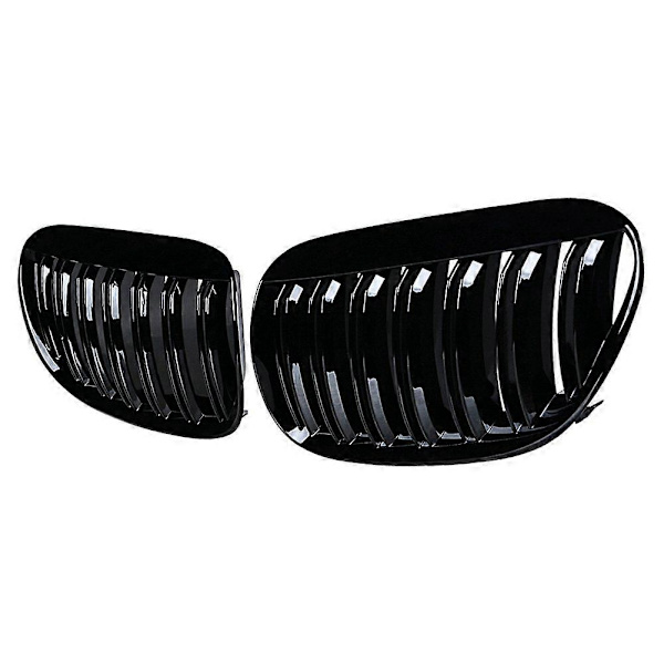 Etum бъчки бъмпер решетка двойна линия за 6 Series E63 E64 2004-2010 състезателни решетки аксесоари гланцово черно