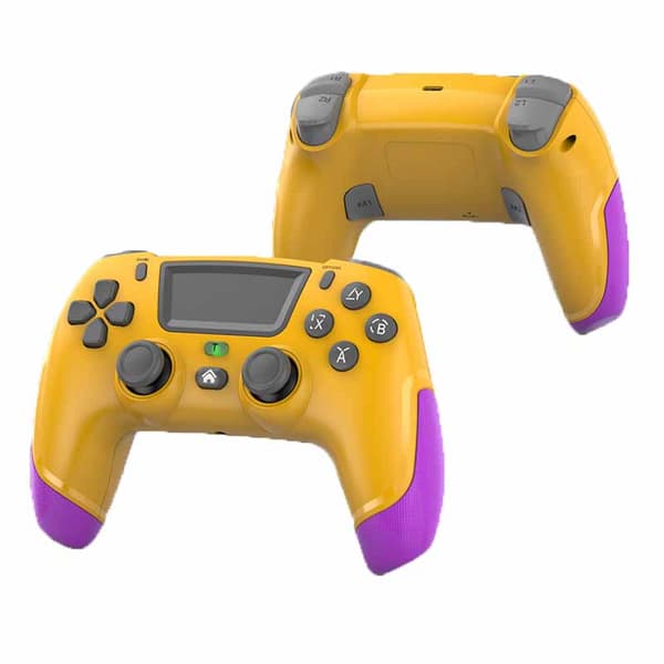 Game Elite Kontroller for PS4 Slim/Pro, Dobbel Vibrasjons Gamepad for PC, USB-tilkoblet Gamepad, Bluetooth Joystick