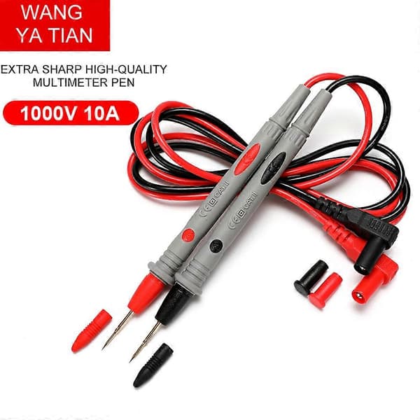 1 Par 1000V 20A Nålspetsprober för Universell Digital Multimeter Multi Meter Testkablar Stift Tråd Penna Kabel 100cm