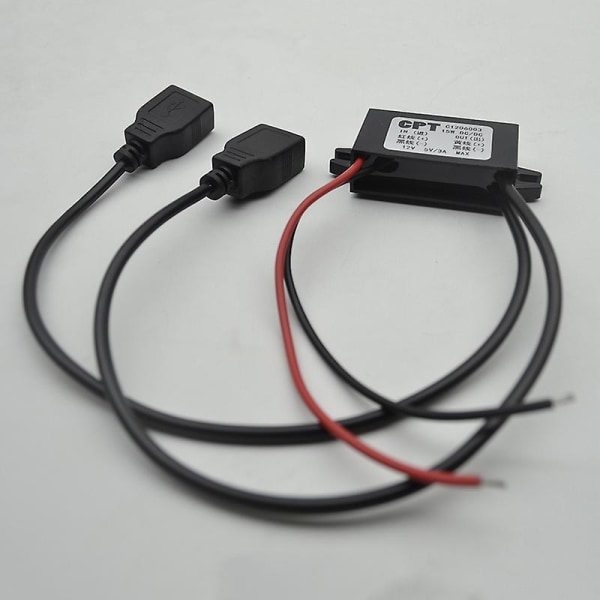 Enkel USB bil 12v till 5v 3a power step-down modul-jbk