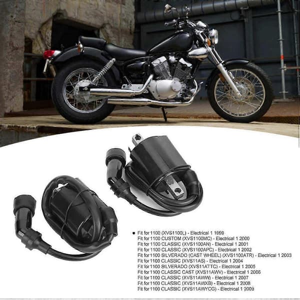 2 st Tändspolsaggregat för Yamaha Xvs1100 V-star 1999-2009