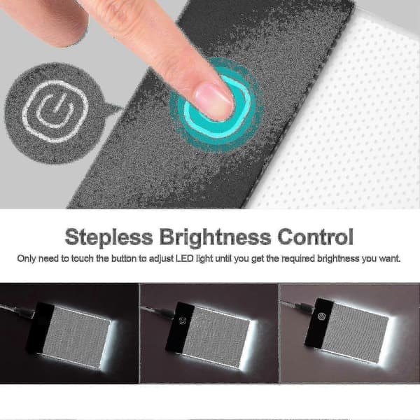 Flip Book Kit med Lysplade - LED Lysboks Tablet, 300 Ark Tegnepapir til Animationsskitsering