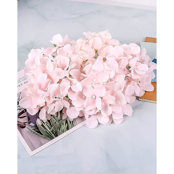 18 Stycken Gåva Hortensia Konstgjorda Blommor Siden Hortensia Blommor