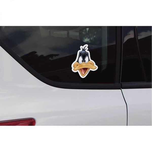 Looney Tunes Daffy Duck Ansigt Vinyl Bil Emblem