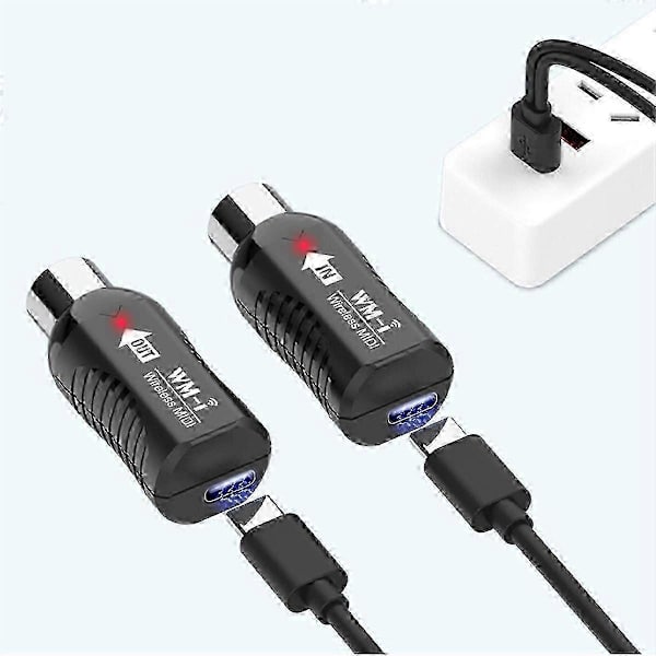 Trådløst MIDI-system til elektrisk guitar med ultralav latens, mini MIDI-sender og stabil forbindelse