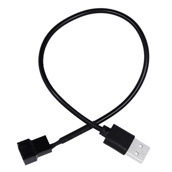 USB til 4-polet Fan-kabel USB til CPU-fan Adapterkabel Kompatibel med Laptop Notebook Fans 5V