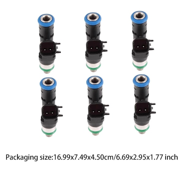 6x 0280158020 16-1090 Bränsleinspridare för Dodge Dakota 3.7L V6 2004-2010