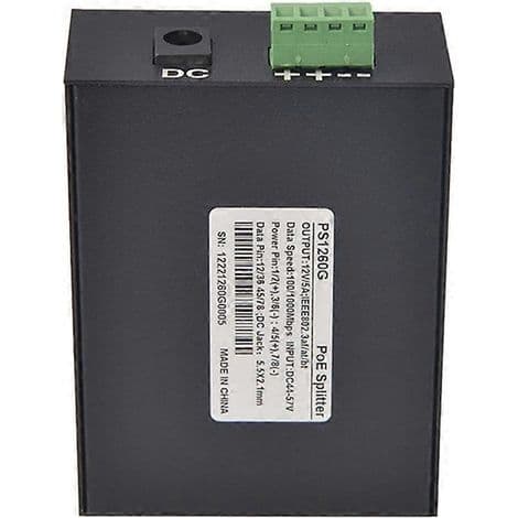 12V 5A PoE Power Splitter med RJ45-stik til 10/100/1000Mbps Gigabit Ethernet-kabel