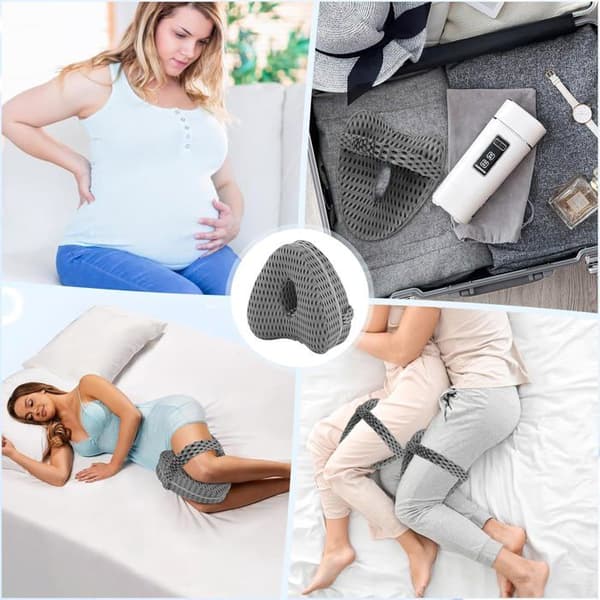 Benpute, Ortopedisk Pute, Knepute for Sidesoving, Minneskum, Lindring