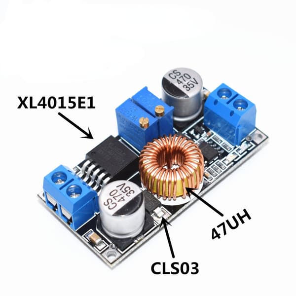 5A DC til DC CC CV Lithium Batteri Step Down Opladningskort LED Strøm Konverter Lithium Oplader Step Down Modul No74