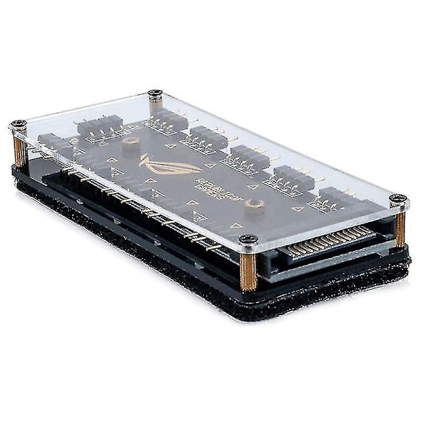 5v 3pin Rgb Led Splitter 10-port Hub Med 50cm 3pin Forlængerledning, Perfekt Til Mange Rgb Hao