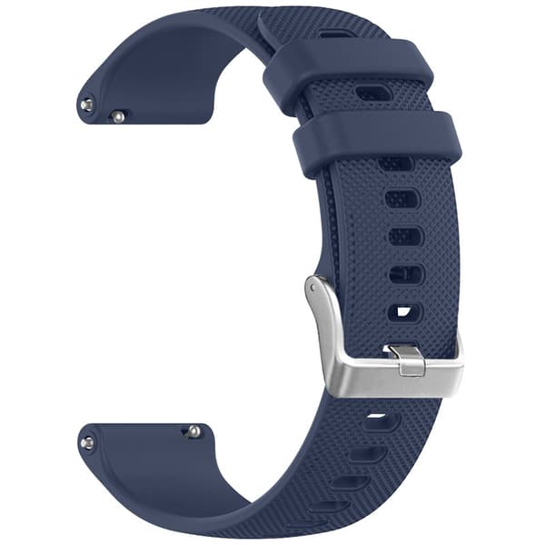 Silicone Strap with Grid Pattern for Samsung Watch 4 DarkBlue XL