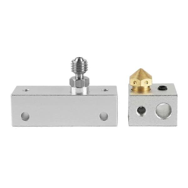 2 stk. Mk10 Varmeblokk med messingdyse for 3D-filamentprinter
