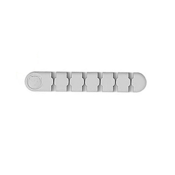 Self-adhesive Cable Holder / Cable Organizer with 6 Slots White