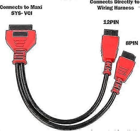 Kabeladapter til Chrysler 12+8 Programmeringskabel Konnektor til Autel Ds808 Maxisys Hovedkabel til Autel Ds808 Maxisys Ms905 Ms906 Ms906bt Ms906s