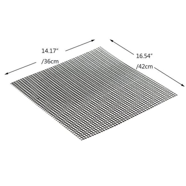 Grillmåtte - Genanvendelig Grillmåtte - Non-stick - Kan klippes til - 42x36 cm