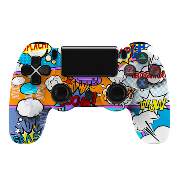 Trådlös handkontroll för PS4/Pro/PS3/Slim/PC/Steam, Bluetooth-handkontroll, Joystick, Stöder 6-Axis, Vibration, Touch Click