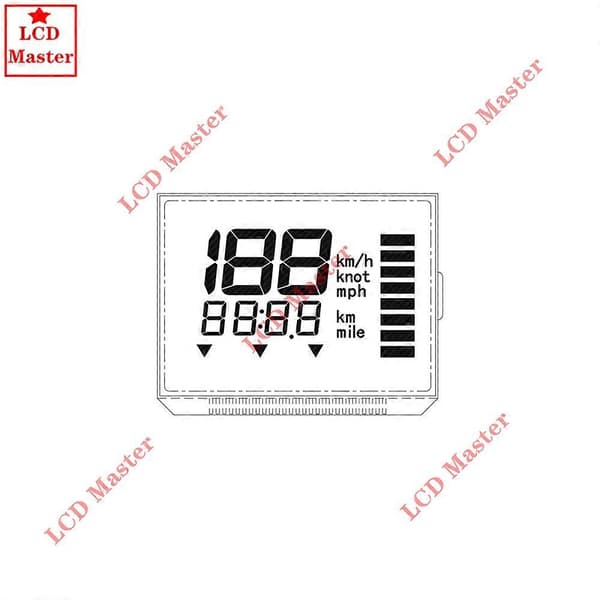 1 st LCD-skärm för Yamaha 6Y5 Digital Multifunktions Speedometer Mätarenhet 6Y5-83570-A0-00