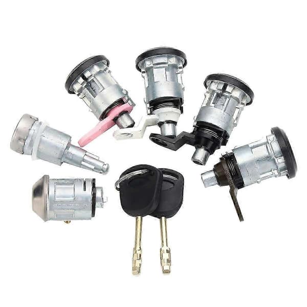 6 st Dörr Vänster Höger Set Med 2 Nycklar För Transit Mk5 1994-2000-Yogu