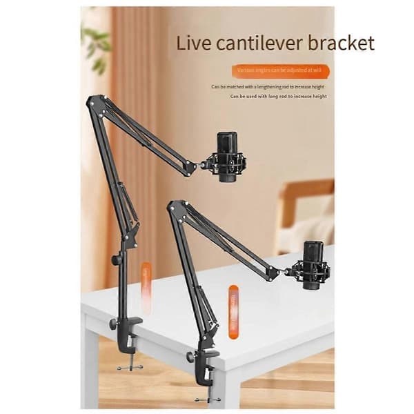 25cm Mikrofonarm med Bordstativ for Podkasting E