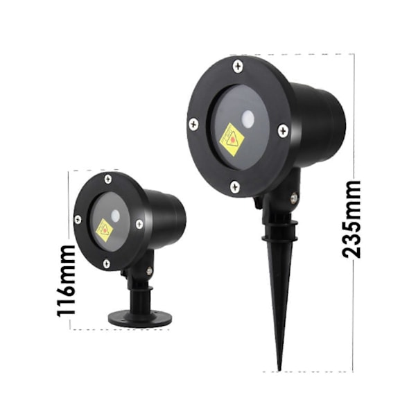 LED Laser Projektorlys Julehagelys Jul Bevegelig Laserlampe Dekor