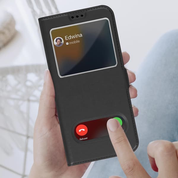 iPhone 13 Pro Kotelo Kaksinkertainen Ikkuna Videoteline Musta