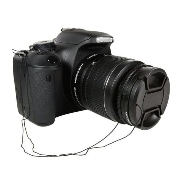 Universalt linsedeksel med stropp for Canon Nikon Sony Pentax speilreflekskameraer 58mm
