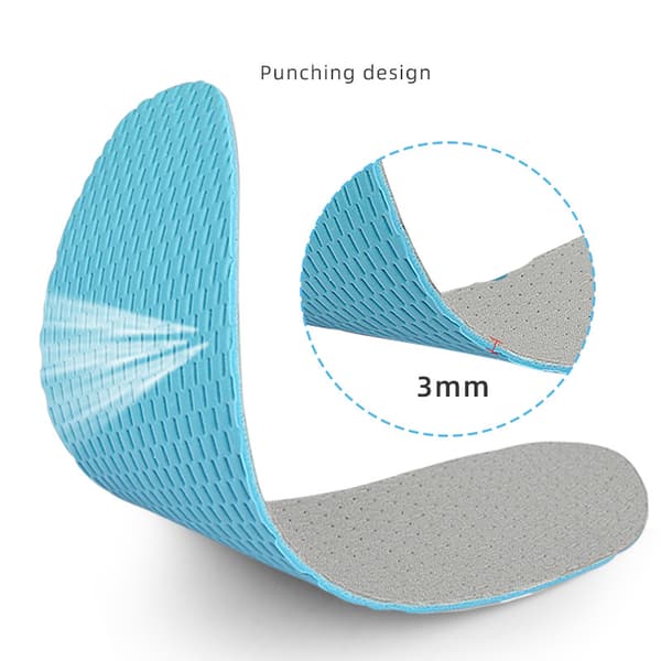 Grey Shoe Insoles Size 41-42 - Comfortable, Breathable and Customizable for All Shoes D