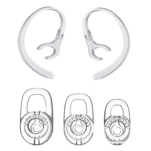 10x Silikonørepropper med 360 graders roterende ørehage til Plantronics M70