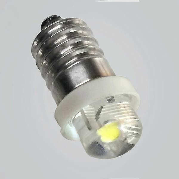 3/4,5/6V 0,5W 6000K Valkoinen LED E10 Vaihtolamppu Taskulamppuun Lyhtyyn Taskulamppuun Lyhtyyn