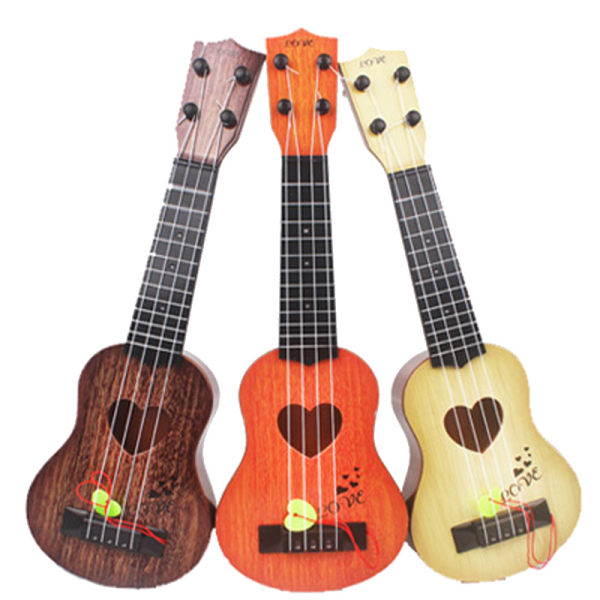Ukulele leksak barn simulering gitarr kan spela upplysning pedagogiska musikinstrument musik leksak brown