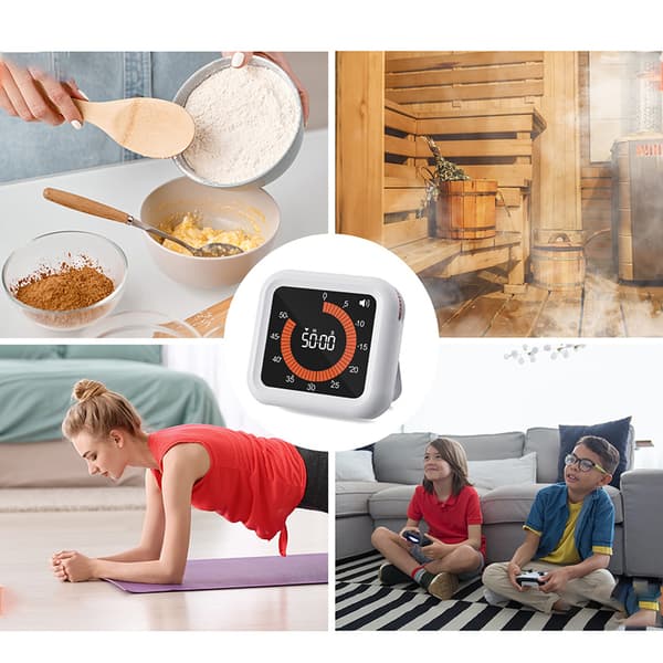 Visuell timer, allsidige bruksområder Hvit