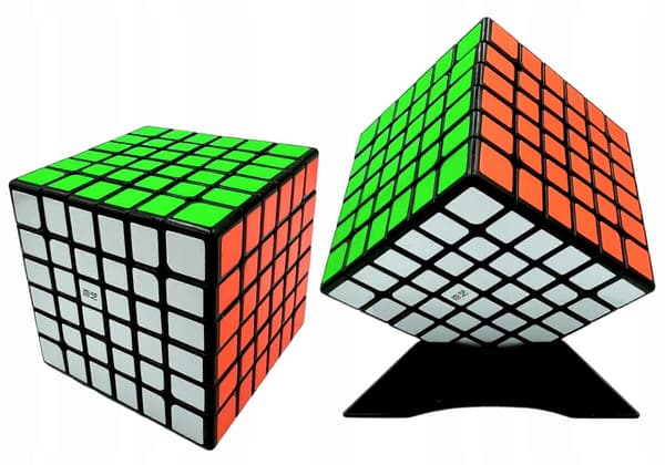 Original Cube 6x6 Qiyi Snabb Professionell Kubställning