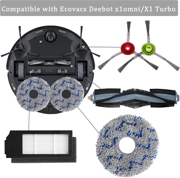 Støvsugertilbehør til Ecovacs Deebot X1 Omni / X1 e Omni / X1
