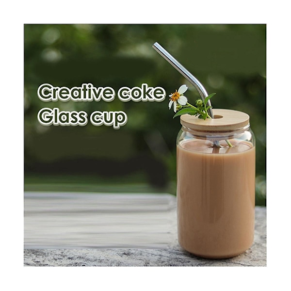 Nordisk Simpel Transparent Glas Kop Kaffe Vin Mælk Øl Cola Juice Kold Drikke Sæt Håndlavede Dåser