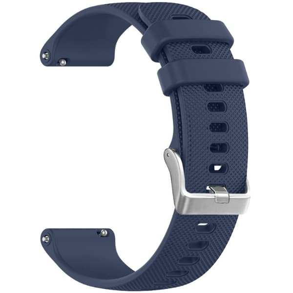 Silikoneurrem med ternet mønster til Samsung Watch 4 DarkBlue XL