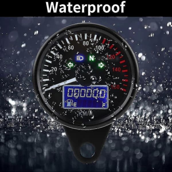 Motorcykel Speedometer, Universal Motorcykel Digital LCD Speedometer WG