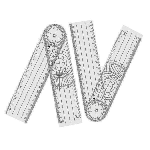 4 stycken Gonometer Fysioterapi 360 Graders Rotation