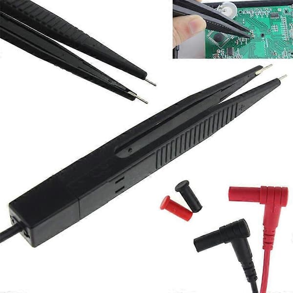 SMD SMT Chip Test Clip Lead Probe Digital Multimeter Meter Pincet til Modstands- og Kapacitansmåling
