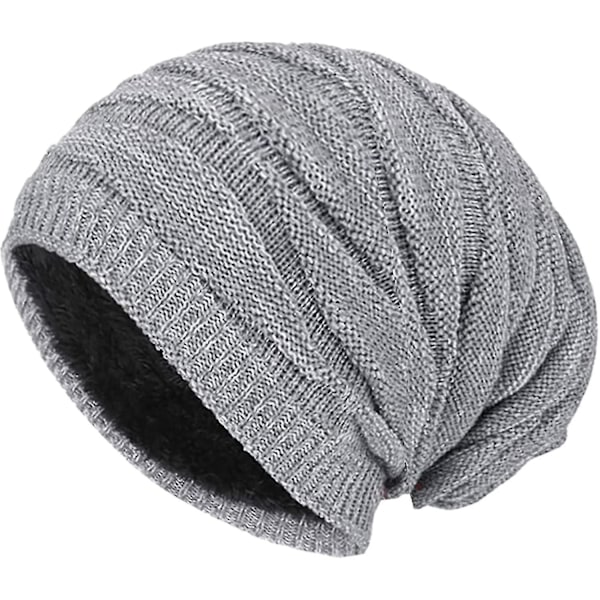 Slouchig Beanie för Män Vinter. Stickad Slouchig Tjock Skull Cap Överdimensionerad Lång Slouch Beanie Present