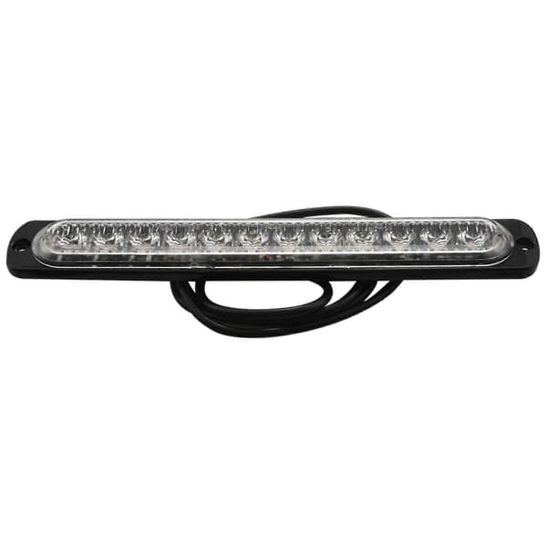 2 stk 12LED Amber LED-lys - Nødsignal, Farelys, Blinkende Strobe-lys, Lyslist
