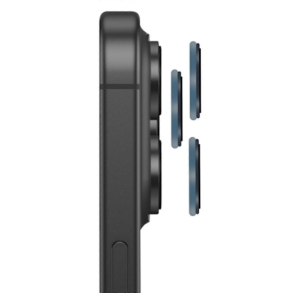 1-Pack iPhone 16 Pro Härdat Glas Linsskydd - Kameraskydd, Anti-Repskydd Blå