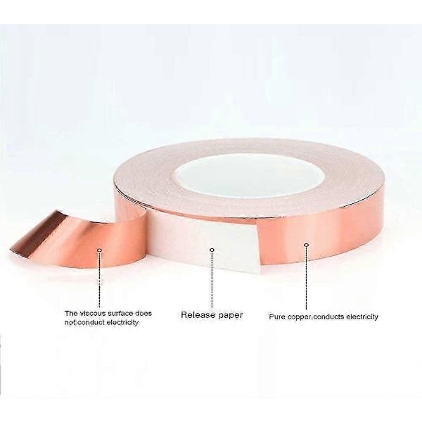 25M X 20mm Premium Kobberfolie Tape med Ledende Lim