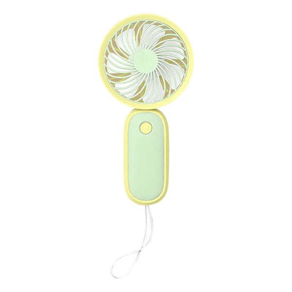 Portabel Fläkt Mini Fläkt USB Laddningsfläkt Skrivbords Mini Fläkt Handhållen Fläkt - FÄRG: YE