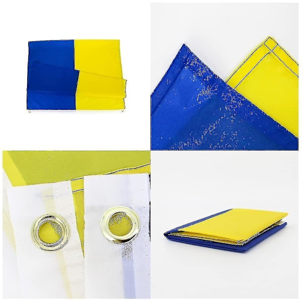 Ukrainan lippu - (90x150 cm) Kansalliset polyesteriliput ulko- ja sisäkäyttöön, koristeellinen lippu, kaksois S #yg