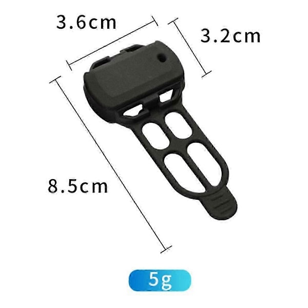 Cykel Gel Skin Skyddsfodral för Sensor, , Datorsensor Svart Skydd, 2st JP